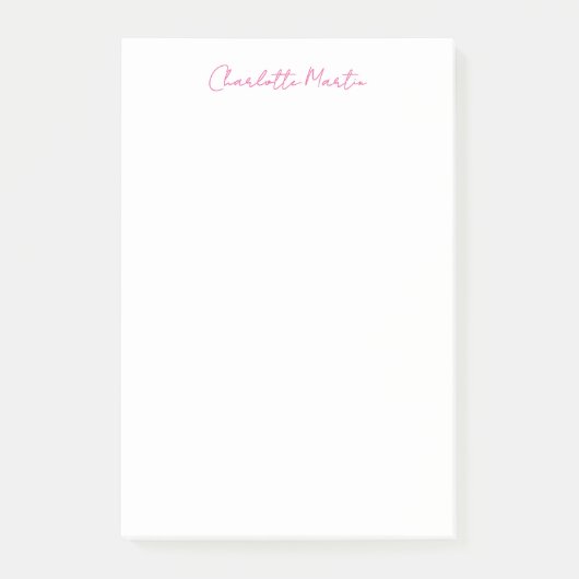 Post-it® Directeur Consultant Chef Blanc Rose Professionnel (Devant)
