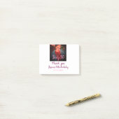 Post-it® Dirty 30 Anniversaire ajouter nom rose ajouter dat (Sur un bureau)