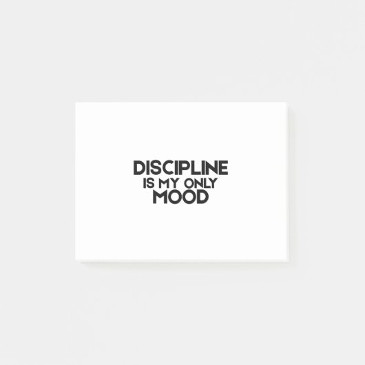 Post-it® Discipline Is My Only Mood Minimalist (Devant)