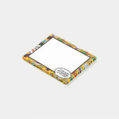 Post-it® Discours de bande dessinée amusant Message de nom  (Incliné)