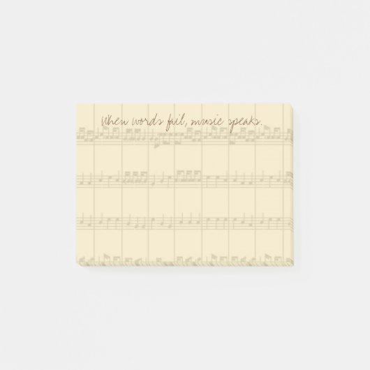 Post-it® Discours de musique (Devant)