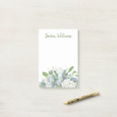 Post-it® Disposition de ressort - bouquet d'aquarelle (Sur un bureau)