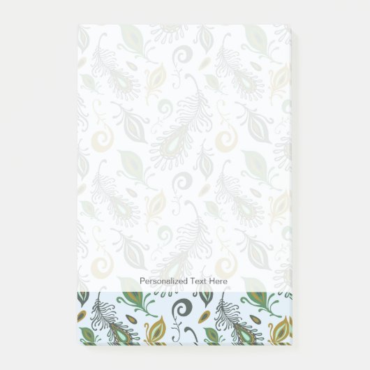 Post-it® Diverses plumes colorées (Devant)