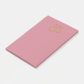 Post-it® Diwali Gold Deepa dans le symbole Om Bright Burgun (Incliné)