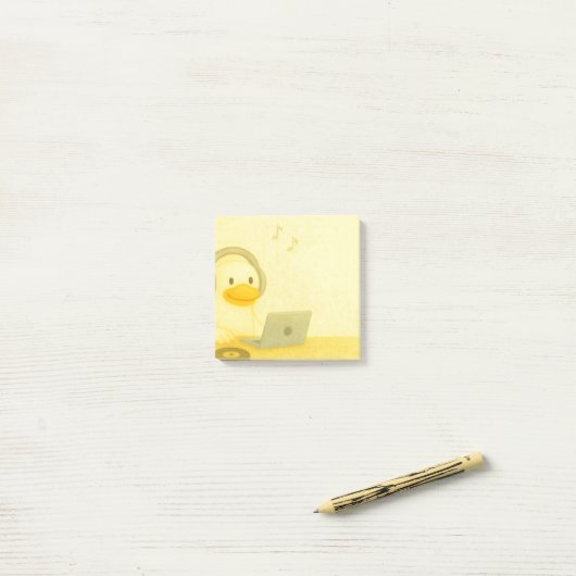 Post-it® DJ heureux (Sur un bureau)