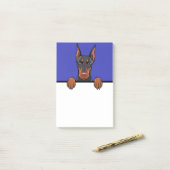 Post-it® Doberman Pinscher Cute Funny Chien Lover Cadeaux (Sur un bureau)