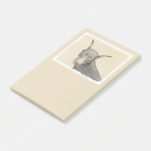 Post-it® Doberman Pinscher Peinture - Art Chien original (Incliné)