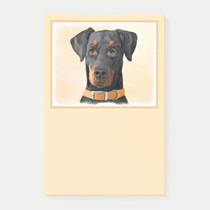 Post-it® Doberman Pinscher Peinture non découpée Art origin