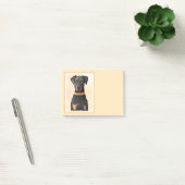 Post-it® Doberman Pinscher Peinture non découpée Art origin (Bureau)