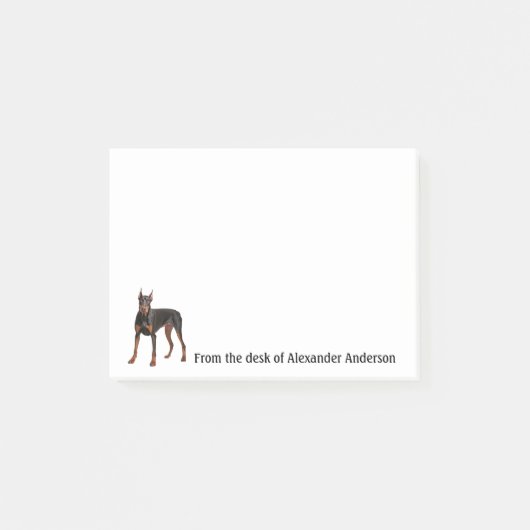 Post-it® Doberman Pinscher Personnaliser les notes (Devant)