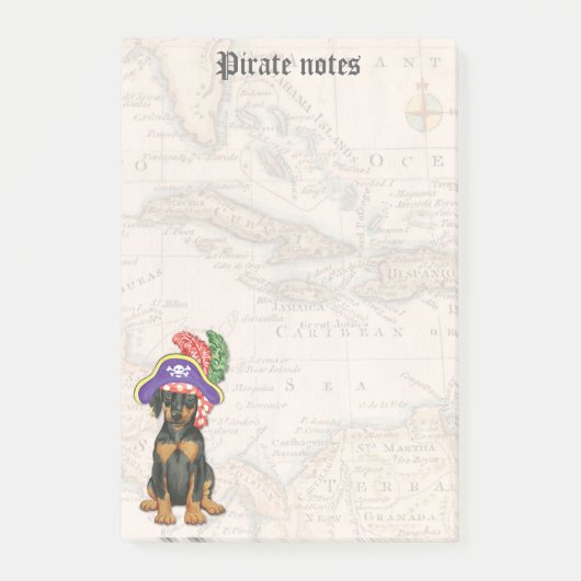 Post-it® Doberman Pinscher Pirate (Devant)