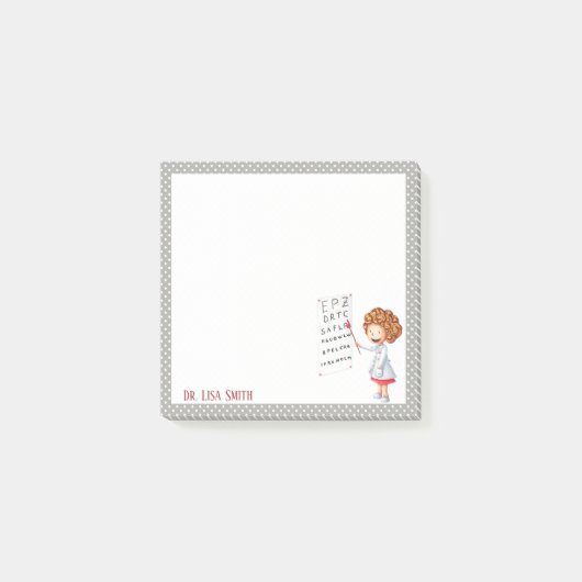 Post-it® Docteur oculaire, infirmière poste personnalisé il (Devant)