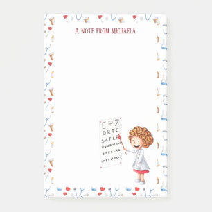 Post-it® Docteur oculaire ou infirmière ophtalmique personn