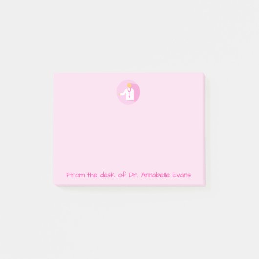 Post-it® Docteur Pink Notes (Devant)