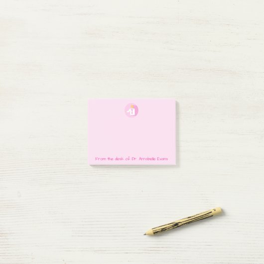Post-it® Docteur Pink Notes (Sur un bureau)