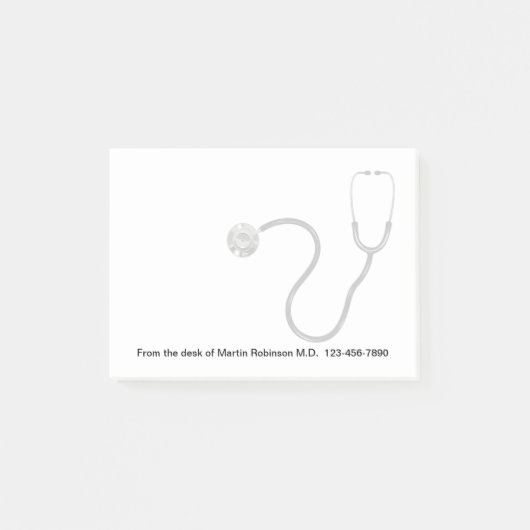 Post-it® Docteur Stethoscope Thème Sticky Notepads (Devant)