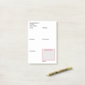 Post-it® Documents de soins infirmiers postérieurs à ses (v (Sur un bureau)