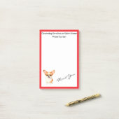 Post-it® Dog Grooming Personalized Luxury Trendy Collection (Sur un bureau)