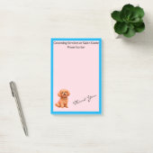 Post-it® Dog Grooming Personalized Modern Collection (Bureau)