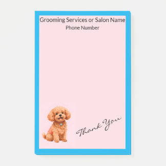 Post-it® Dog Grooming Personalized Modern Collection