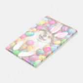 Post-it® Dog Laying on Easter Eggs (Incliné)