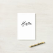 Post-it® Dog Lover | Music Melody Maltese Dog On Music Note (Sur un bureau)