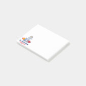 Post-it® Dogecoin À La Lune Rocket Man Space Doge Crypto (Incliné)