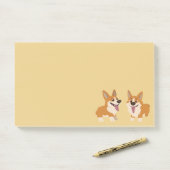 Post-it® Dogs de Corgi (Sur un bureau)