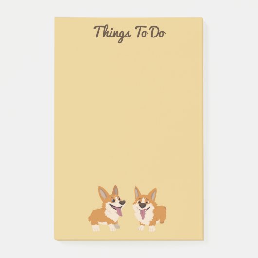 Post-it® Dogs de Corgi (Devant)