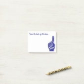 Post-it® Doigt personnalisé de mousse d'Admin du numéro un (Sur un bureau)