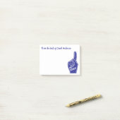 Post-it® Doigt personnalisé de mousse d'entraîneur du (Sur un bureau)