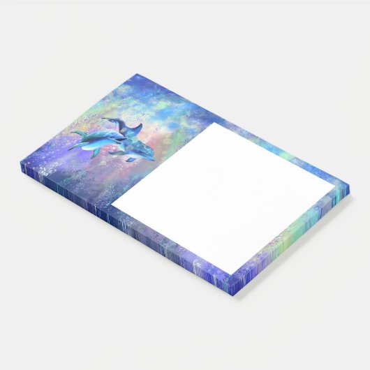 Post-it® Dolphin Post it Notes Dolphins Couple Notes (Incliné)