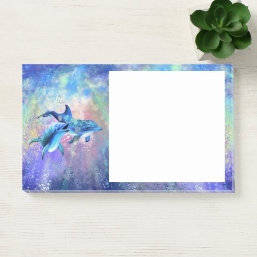 Post-it® Dolphin Post it Notes Dolphins Couple Notes (Bureau)