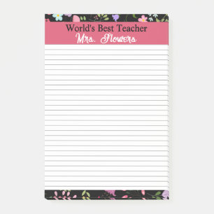 Post-it® Don d'enseignant pour le meilleur au monde à perso