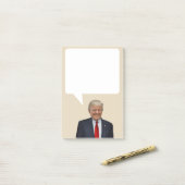 Post-it® Donald Trump dit le Président Speech Bubble des (Sur un bureau)
