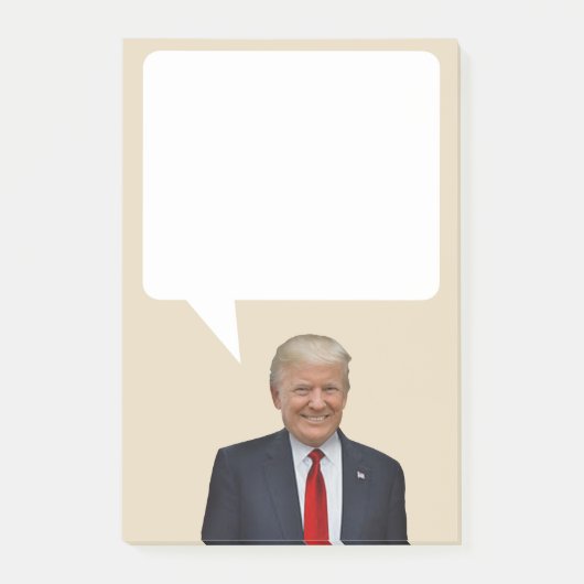 Post-it® Donald Trump dit le Président Speech Bubble des (Devant)