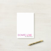 Post-it® Donnez l'amour (Sur un bureau)