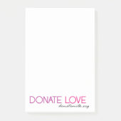 Post-it® Donnez l'amour (Devant)