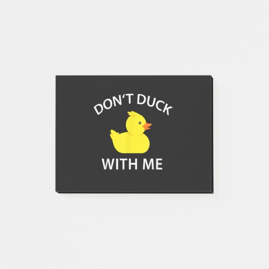 Post-it® Dont Canard Avec Moi Drôle Canard En Caoutchouc (Devant)