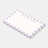 Post-it® Don't Forget Darling | Cute Lavender Check (Incliné)