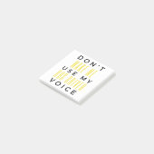 Post-it® Don't Make Me Use My Bus Driver Voice bl (Incliné)