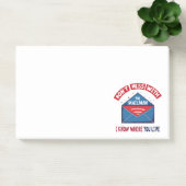 Post-it® Dont Mess avec l'Humour Mailman (Bureau)