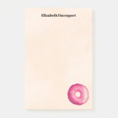 Post-it® Donut Avec Frosting Rose & Sprinkings Personnalisé (Devant)