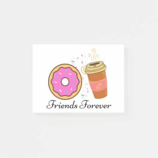 Post-it® donut coffee friends pour toujours post-it notes (Devant)