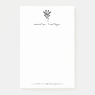 Post-it® Doodle d'arbre de palmier tropical minimaliste
