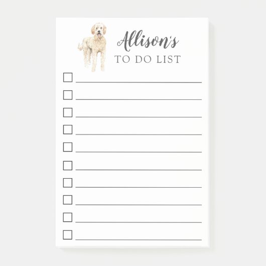 Post-it® Doodle Doré Personnalisé (Devant)