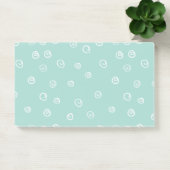 Post-it® doodle moderne blanc tournoie une couronne turquoi (Bureau)