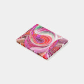 Post-it® Doodle rouge et cramoisson aux lignes blanches (Incliné)