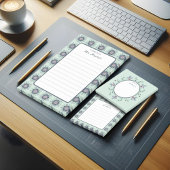 Post-it® Doodles de Mandala turquoise moderne rose