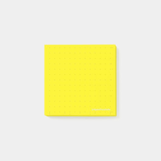 Post-it® Dot-Grid Klebezettel 7*7 Gelb (EA) Notes (Voorkant)